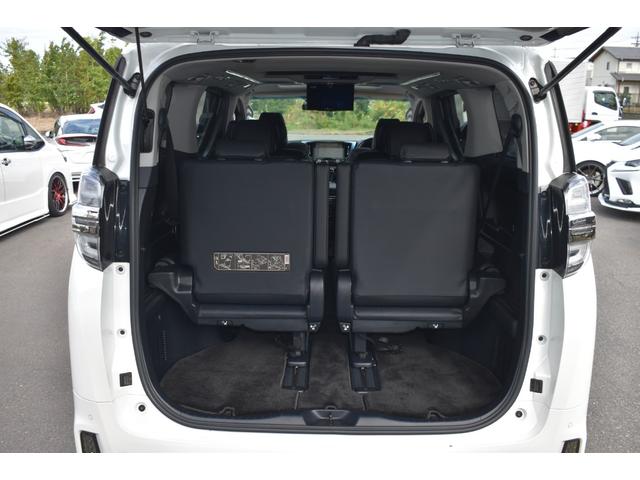 ヴェルファイア 2.5Z Gエディション アドミレーション仕様WORK20AW車高調4本出しマフラーWSR3眼LEDヘッドシグネチャーイルミBSMアルパイン11inナビTVBカメラ12in後席モニター黒革エアシート両側パワスラDインナーミラー(77枚目)