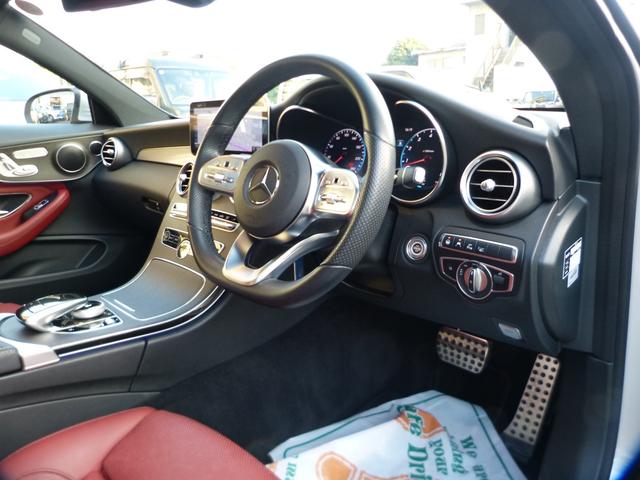 Ｃクラス Ｃ１８０クーペスポーツレザーエクスクルシブパッケージ　レーダーセーフティパッケージ　純ナビＴＶ　Ｂモニター　赤レザーシート　ＡＭＧアルミホイール　キーレスゴー　ＬＥＤヘッドライト　パノラミックルーフ　シートヒーター　パワーシート　ヘッドアップディスプレイ（7枚目）