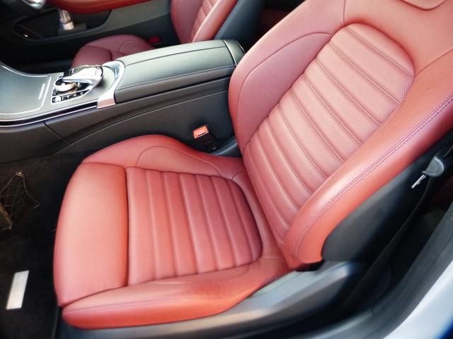 Ｃクラス Ｃ１８０クーペスポーツレザーエクスクルシブパッケージ　レーダーセーフティパッケージ　純ナビＴＶ　Ｂモニター　赤レザーシート　ＡＭＧアルミホイール　キーレスゴー　ＬＥＤヘッドライト　パノラミックルーフ　シートヒーター　パワーシート　ヘッドアップディスプレイ（12枚目）