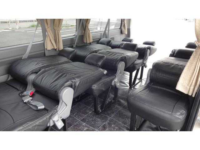 ハイエースワゴン グランドキャビン　ワンオーナー・パワースライド・リクライニング対策済・レザー調シートカバー・コーナーソナ・１６インチデイトナホイール・純正ナビ・バックカメラ・リヤフリップダウンモニター・当社オリジナルフロアーカーペット（35枚目）