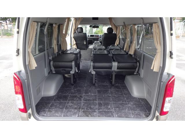 ハイエースワゴン グランドキャビン　ワンオーナー・パワースライド・リクライニング対策済・レザー調シートカバー・コーナーソナ・１６インチデイトナホイール・純正ナビ・バックカメラ・リヤフリップダウンモニター・当社オリジナルフロアーカーペット（41枚目）