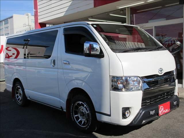 ハイエースバン ディーセル　スーパーＧＬ　ダークプライムＩＩ　純正ナビ　フルセグＴＶ　バックカメラ　ＴＲＤフロントスポイラー　Ｖｅｈｉｃｌｅ　フロアマット・虫除けネット　ホクトレーシング１６インチＡＷ　純正エンジンスターターリモコン　純正カーテンセット（61枚目）