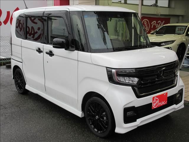 Ｎ－ＢＯＸカスタム カスタム　Ｌターボ　ＳＴＹＬＥ＋　ＢＬＡＣＫ　純正８インチナビ　フルセグＴＶ　バックカメラ　ＯＰルーフコンソールＯＰリモコンエンジンスターター　ＯＰ両側ワンタッチ式スライドドア　１５インチブラック塗装ＡＷ（52枚目）
