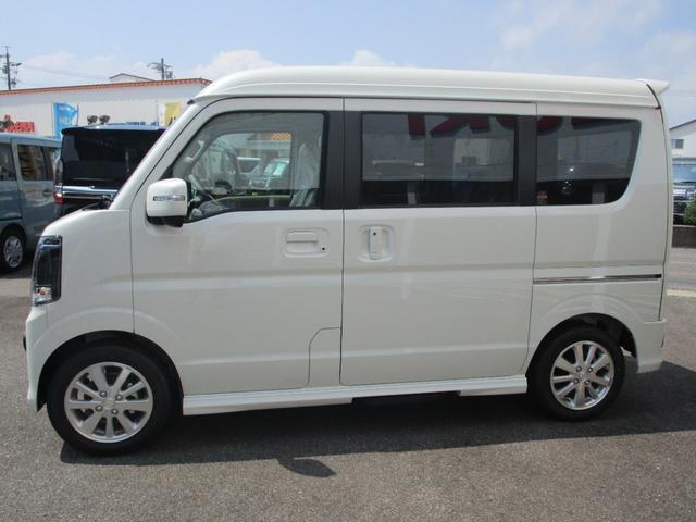 エブリイワゴン PZターボスペシャル ハイルーフ デュアルカメラブレーキサポート 誤発進抑制機能 車線逸脱抑制機能 ハイビームアシスト LEDライト リヤパーキングセンサー オートエアコン 両側電動スライドドア 新車メーカー保証(3枚目)