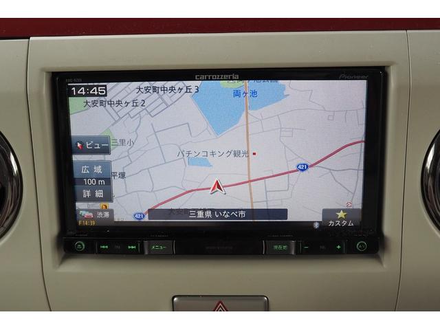 X プッシュスタートスマートキー カロッツェリアAVIC-RZ09メモリーナビ フルセグTV DVD Bluetooth ETC HIDヘッド オートライト オートエアコン 純正14インチアルミホイール(22枚目)