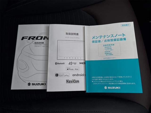 フロンクス ベースグレード　デュアルセンサーブレーキサポートＩＩ　全方位モニター付９インチナビ　フルセグＴＶ　ＢＴ　前席シート＆ステアリングヒーター　ＢＳＭ　ＨＵＤ　ハーフレザー　クルコン　ＬＥＤヘッド　ワイヤレス充電　スペア有（42枚目）