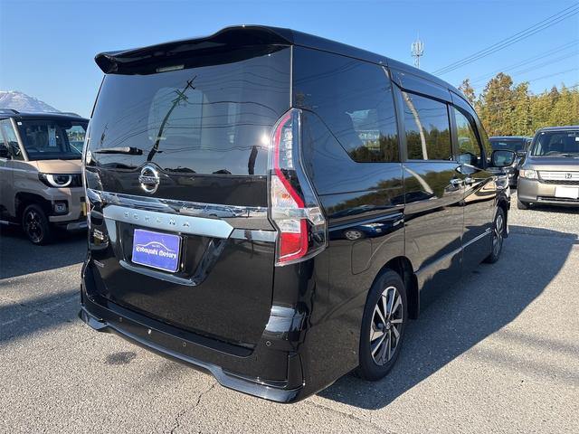 セレナ ハイウェイスターＶ　エマージェンシーブレーキ　純正１０インチナビ　フルセグＴＶ　ＢＴ　ＤＶＤ／Ｂｌｕ－ｒａｙ　両側電動スライドドア　ドラレコ　ＥＴＣ　プロパイロット　フリップダウンモニター　バックカメラ　純正ＡＷ　ＢＳＭ（6枚目）