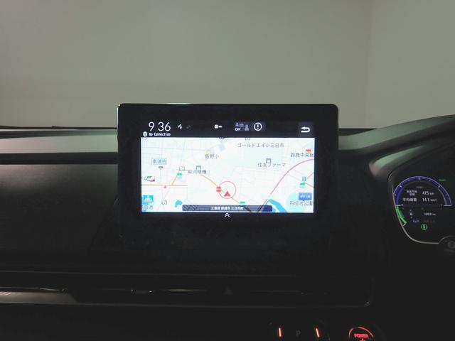 オデッセイハイブリッド e:HEVアブソルート・EX ギャザズ9インチナビ フルセグTV ブルートゥース 天吊りモニター 全方位モニター ETC車載器 両側電動スライドドア レザーシート Sヒーター LEDライト ワンオーナー 禁煙車 ドラレコ前後(8枚目)