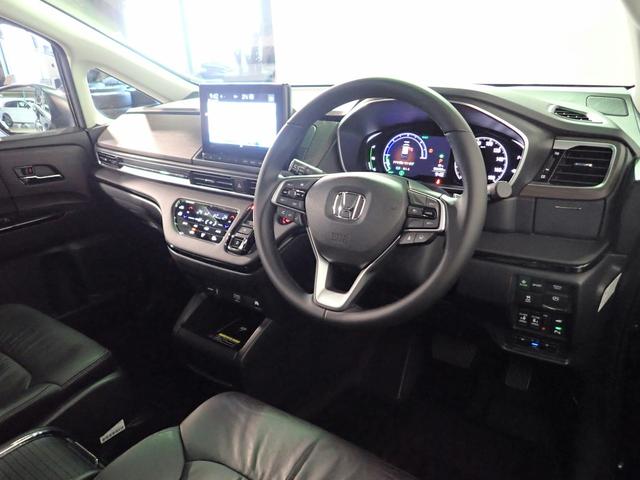 オデッセイハイブリッド e:HEVアブソルート・EX ギャザズ9インチナビ フルセグTV ブルートゥース 天吊りモニター 全方位モニター ETC車載器 両側電動スライドドア レザーシート Sヒーター LEDライト ワンオーナー 禁煙車 ドラレコ前後(23枚目)