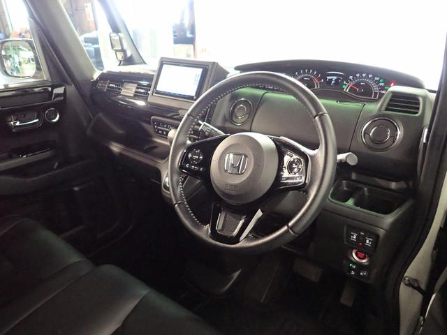 Ｎ－ＢＯＸカスタム Ｌターボ　社外メモリーナビ　ワンセグＴＶ　ＣＤ＆ＤＶＤ再生　ブルートゥース　バックカメラ　両側電動スライドドア　シートヒーター　ＬＥＤオートライト　禁煙車　ハーフレザーシート　パーキングセンサー（23枚目）