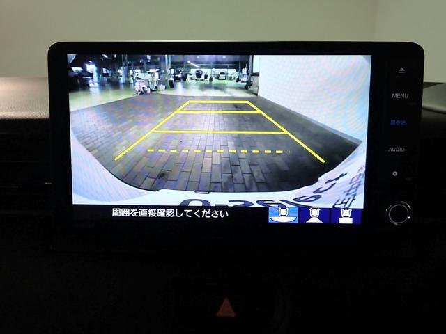 ヴェゼル ｅ：ＨＥＶＺ　ギャザズ９インチナビ　フルセグＴＶ　ブルートゥース　バックカメラ　ＥＴＣ車載器　ハーフレザーＳ　シート＆ステアリングヒーター　ＬＥＤオートライト　ワンオーナー　禁煙車　パーキングセンサー　ドラレコ前後（9枚目）