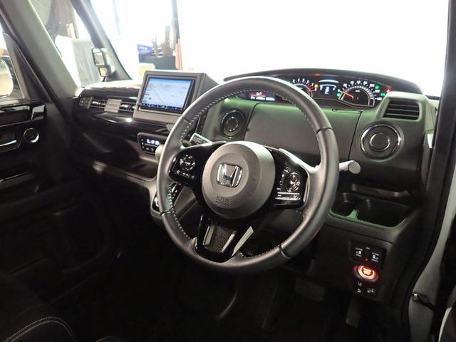 Ｎ－ＢＯＸカスタム ＥＸターボ　社外７インチメモリーナビ　フルセグＴＶ　ブルートゥース　Ｂカメラ　ＥＴＣ車載器　両側電動スライドドア　ＬＥＤオートライト　ワンオーナー　禁煙車　Ｐセンサー　シートヒーター　ハーフレザーシート（23枚目）