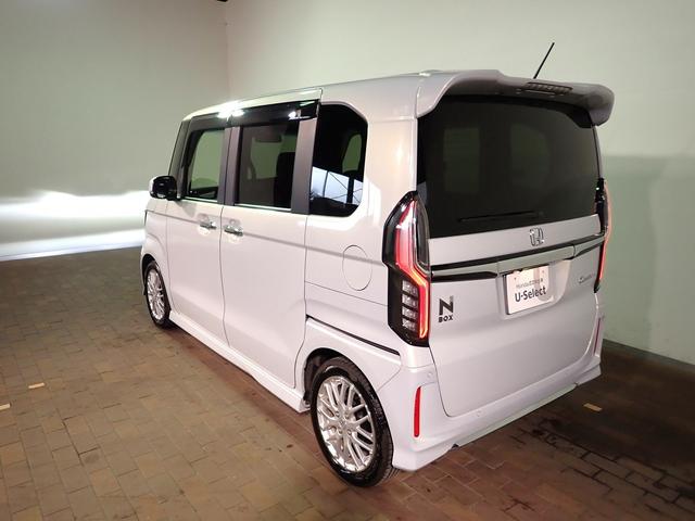 Ｎ－ＢＯＸカスタム ＥＸターボ　社外７インチメモリーナビ　フルセグＴＶ　ブルートゥース　Ｂカメラ　ＥＴＣ車載器　両側電動スライドドア　ＬＥＤオートライト　ワンオーナー　禁煙車　Ｐセンサー　シートヒーター　ハーフレザーシート（34枚目）