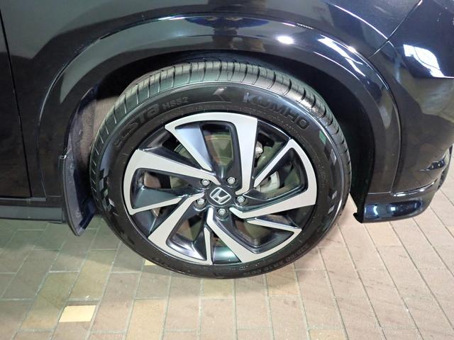 ヴェゼル RS・ホンダセンシング 社外メモリーナビ フルセグTV CD&DVD再生 ブルートゥース Bカメラ ETC車載器 LEDオートライト ワンオーナー シートヒーター パドルシフト ドラレコ ハーフレザーシート(34枚目)