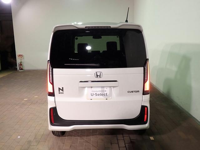 N-BOXカスタム ターボコーディネートスタイル オーディオレス バックカメラ 両側電動スライドドア LEDオートライト オートハイビーム ワンオーナー 禁煙車 Pセンサー シートヒーター レザーシート パドルシフト ホンダセンシング(35枚目)