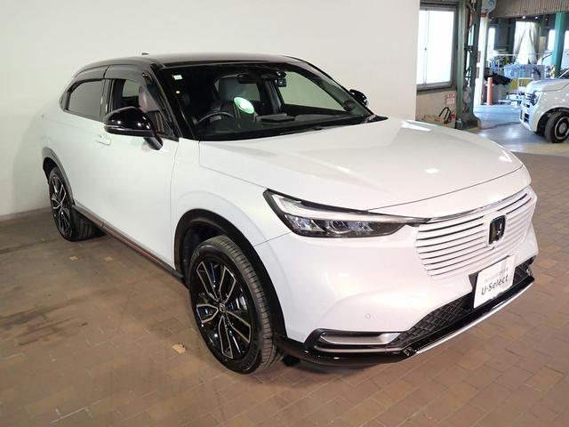 ヴェゼル ｅ：ＨＥＶＰＬａＹ　ホンダコネクト９インチナビ　ブルートゥース　全方位カメラ　ＥＴＣ２．０　ＬＥＤオートライト　ワンオーナー　禁煙車　シートヒーター　ワイヤレス充電　パノラマルーフ　ＢＳＩ　Ｐテールゲート　ドラレコ前後（30枚目）