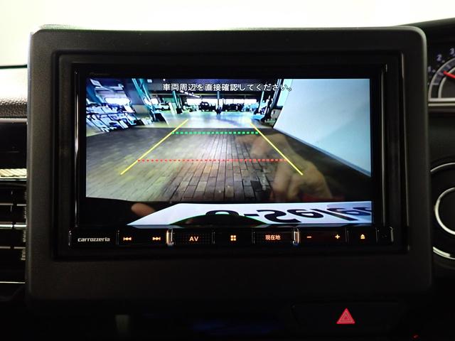 N-BOXカスタム L 社外メモリーナビ フルセグTV Bカメラ 両側電動スライドドア LEDオートライト ワンオーナー 禁煙車 Pセンサー シートヒーター USB充電 シートバックテーブル ホンダセンシング スマートキー(9枚目)