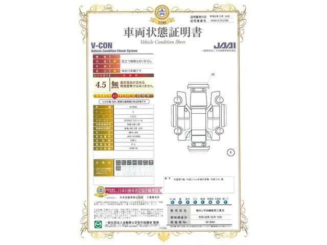 車両状態評価書