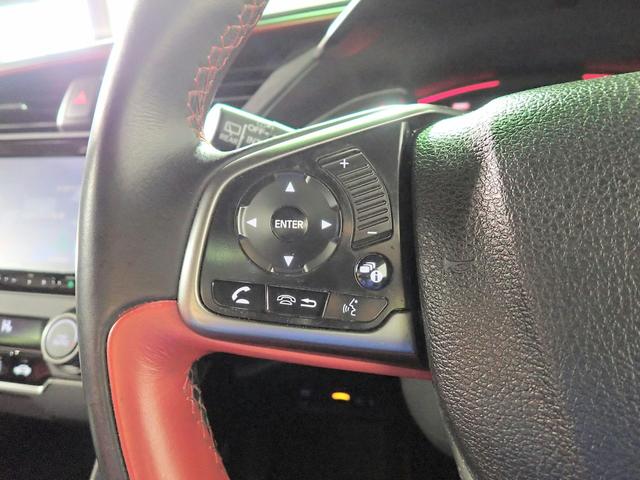 シビック タイプＲ　６速マニュアル　ギャザズメモリーナビ　フルセグＴＶ　ブルトュース　バックカメラ　ＥＴＣ車載器　ＬＥＤオートライト　クルーズコントロール　禁煙車　ドラレコ前後　スマートキー　ターボ　純正２０ＡＷ（17枚目）