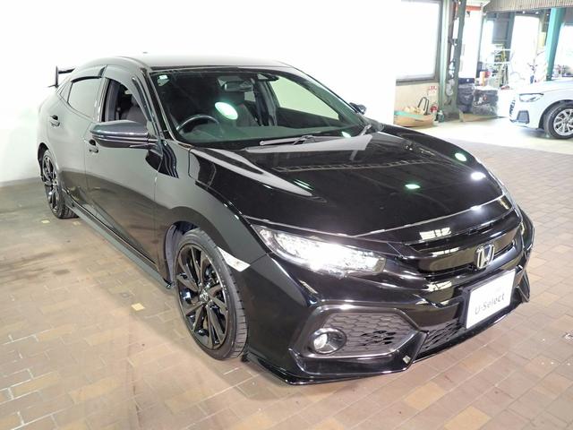 シビック ハッチバック　ギャザズメモリーナビ　フルセグＴＶ　バックカメラ　ＥＴＣ車載器　シートヒーター　ＬＥＤオートライト　オートハイビーム　禁煙車　ドラレコ　社外マフラー　ホンダセンシング　イエローフォグ（31枚目）