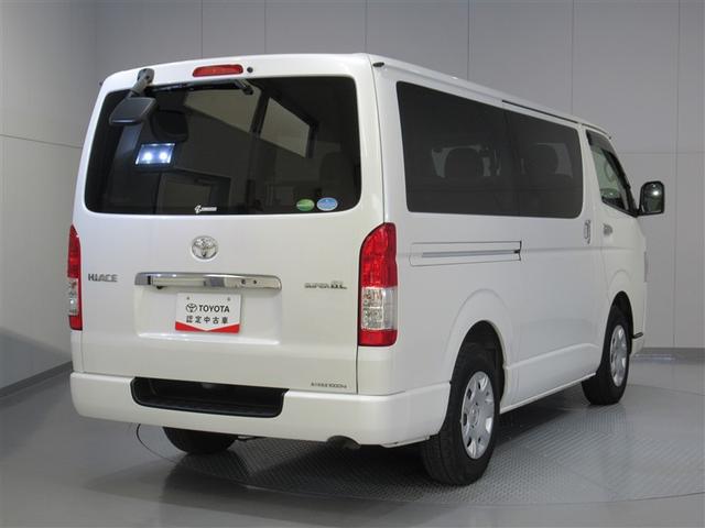 ハイエースバン ロングスーパーＧＬ　ワンセグ　メモリーナビ　ミュージックプレイヤー接続可　バックカメラ　衝突被害軽減システム　ＥＴＣ　ドラレコ　ＬＥＤヘッドランプ　ワンオーナー　ディーゼル（3枚目）