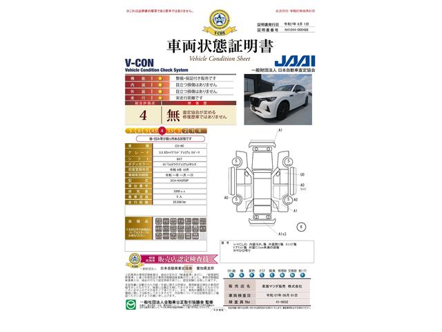 車両状態評価書
