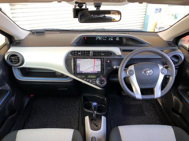 アクア S 純正フルエアロ アルパイン8インチSDナビ フルセグTV バックモニター ETC 前後ドラレコ 純正アルミ(9枚目)