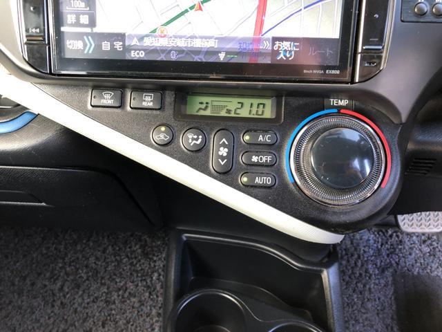 アクア S 純正フルエアロ アルパイン8インチSDナビ フルセグTV バックモニター ETC 前後ドラレコ 純正アルミ(17枚目)