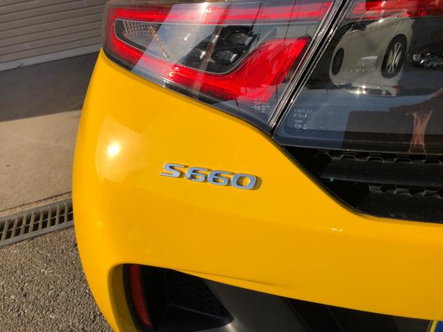 S660 α 社外ポータブルナビ ワンセグTV ETC アクティブリアスポイラー CTBA スマートキー ワンオーナー ステアリングリモコン パドルシフト(51枚目)