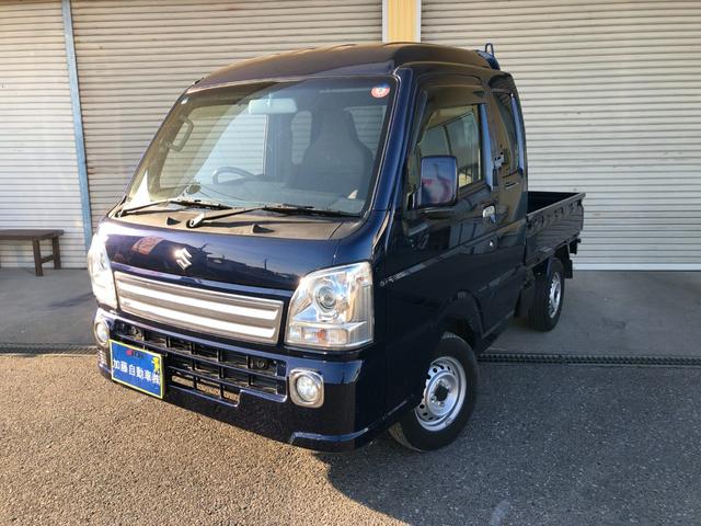 スーパーキャリイ X ディスチャージヘッド装着車 フォグランプ キーレス 荷台マット ドアバイザー 社外CDオーディオ オートギヤシフト 2nd発進(3枚目)