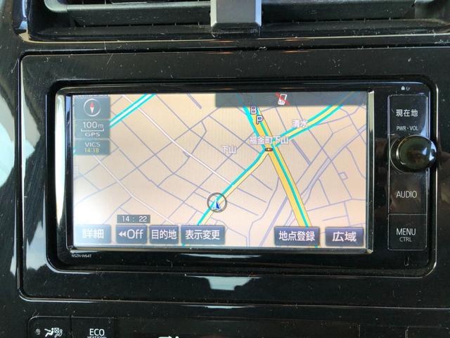 プリウス S 純正SDナビ フルセグTV バックガイドモニター ビルトインETC ステアリングリモコン クルーズコントロール 前後ドラレコ(11枚目)