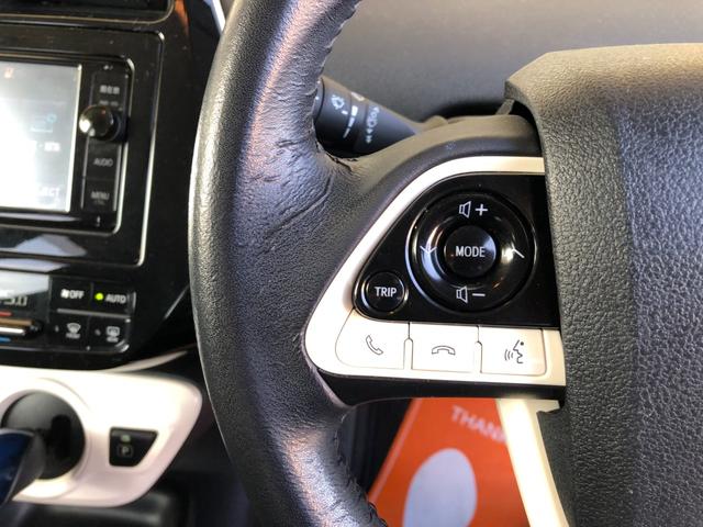プリウス S 純正SDナビ フルセグTV バックガイドモニター ビルトインETC ステアリングリモコン クルーズコントロール 前後ドラレコ(14枚目)