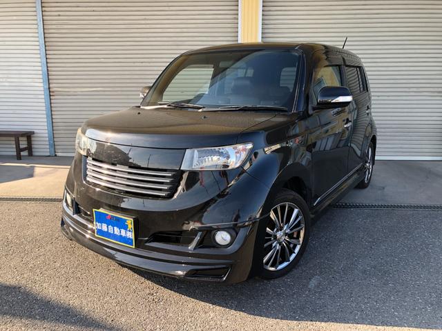 bB Z 煌 純正SDナビ フルセグTV バックモニター ビルトインETC キーレス2個 11スピーカー 革巻ステアリング 社外16インチアルミ レザー調シートカバー(3枚目)