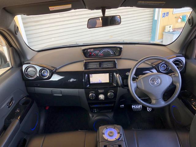 bB Z 煌 純正SDナビ フルセグTV バックモニター ビルトインETC キーレス2個 11スピーカー 革巻ステアリング 社外16インチアルミ レザー調シートカバー(9枚目)