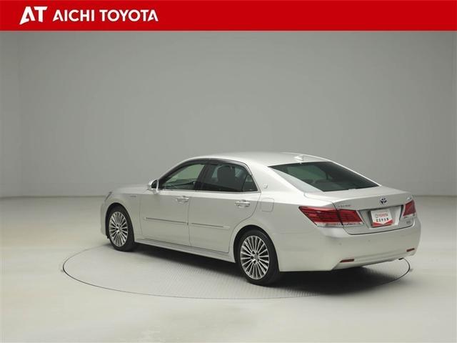 クラウンマジェスタ Fバージョン 衝突回避システム Pシート クルコン AUX DVD可 Wエアコン ETC車載器 Sキー 黒革シート エアコン LEDライト 盗難防止システム キーレス エアバッグ ナビTV 横滑防止 ABS 1オナ(4枚目)