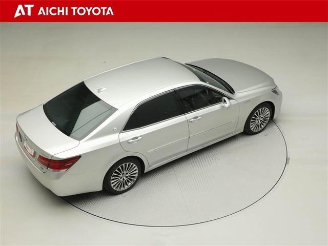 クラウンマジェスタ Fバージョン 衝突回避システム Pシート クルコン AUX DVD可 Wエアコン ETC車載器 Sキー 黒革シート エアコン LEDライト 盗難防止システム キーレス エアバッグ ナビTV 横滑防止 ABS 1オナ(14枚目)