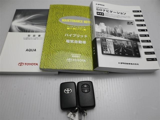アクア Ｇ　バックモニタ　セキュリティー　ドライブレコーダ　デュアルエアバック　ナビＴＶ　パワーウィンドウ　１オーナ－　地デジ　ＥＳＣ　ＡＴエアコン　ＡＢＳ　パワーステアリング　運転席エアバッグ　ＤＶＤ再生機能（28枚目）