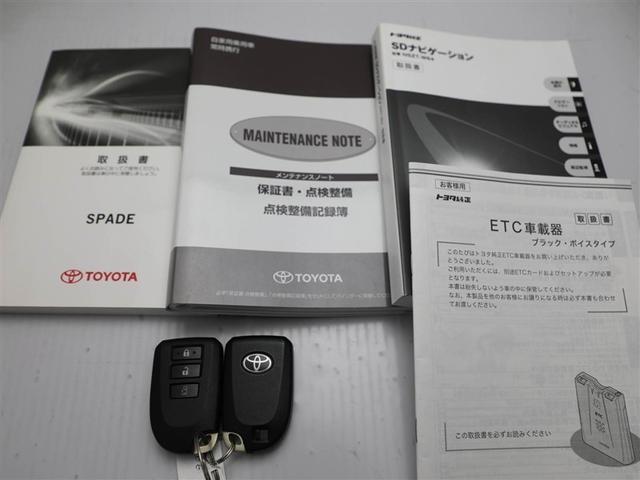 スペイド Ｆ　アイドリングストップ付　ＷＳＲＳ　片側パワースライドドアー　マニュアルエアコン　ＥＴＣ車載器　ワイヤレスキー　フルセグテレビ　横滑り防止システム　ＡＵＸ端子　盗難防止装置　ウォークスルー　ＤＶＤ再生（27枚目）