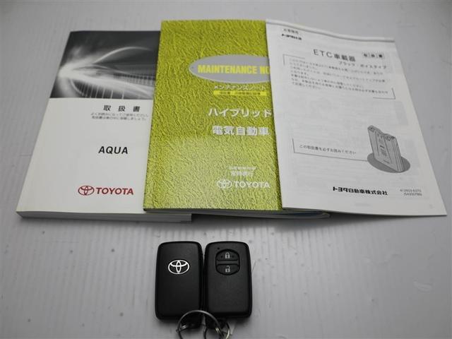 アクア S スマートキープッシュスタート キーレスエントリ フルセグ地デジ イモビ ナビ&TV ワンオーナー車 オートエアコン デュアルエアバック ESC Bカメラ パワーウィンドウ AUX端子 ETC SRS(27枚目)
