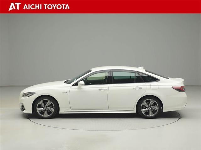 クラウンハイブリッド ＲＳアドバンス　地デジ　衝突被害軽減装置　ワンオーナ　黒革シート　ＬＥＤヘットライト　後カメラ　クルコン　ＡＣ　Ｐシート　エアバッグ　ナビＴＶ　セキュリティーアラーム　１００Ｖ充電　キーフリー　スマートキ　メモリナビ（3枚目）