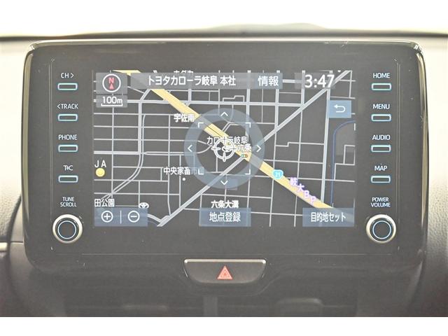 ヤリス Ｇ　カーナビ　点検記録簿　Ｂカメラ　エアコン　スマートキー＆プッシュスタート　ドライブレコーダー　ＬＥＤヘッド　メモリーナビゲーション　イモビ　横滑り防止システム　クルーズＣ　アルミホイール　ＡＢＳ（9枚目）