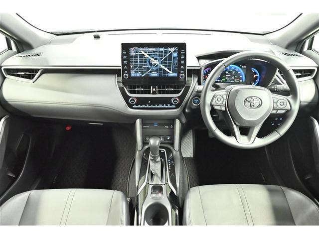 カローラクロス ハイブリッド Z 電動シ-ト ドライブレコーダ 地デジTV プリクラッシュセーフティシステム キーレスエントリー 横滑防止装置 整備記録簿 AAC 盗難防止システム メディアプレイヤー接続 オートクルーズ ナビ&TV(6枚目)