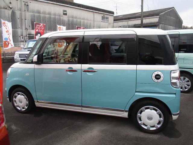 ムーヴキャンバス Ｇメイクアップリミテッド　ＳＡＩＩＩ　パノラマモニター　ＥＴＣ　ドライブレコーダー　両側パワースライドドア　衝突被害軽減ブレーキ　ＬＥＤヘッドランプ　アイドリングストップ　運転席シートヒーター　スマートキー　オートエアコン（5枚目）