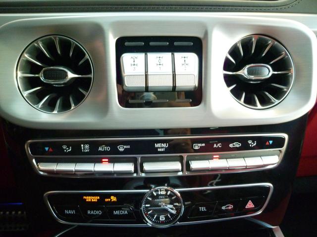 Ｇクラス Ｇ６３　ＡＭＧレザーエクスクルーシブパッケージ　左ハンドル　ベンガルレッドインテリア　ＯＰダイヤモンドホワイト　エクスクルーシブナッパレザーシート　ブルメスター　純正前後ドライブレコーダー　３６０°カメラ　シートヒーター＆ベンチレーター（36枚目）