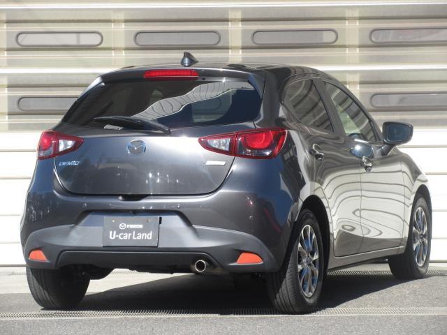 デミオ 15Sミストマルーン 衝突被害軽減システム アダプティブクルーズコントロール 全周囲カメラ オートマチックハイビーム シートヒーター バックカメラ オートライト LEDヘッドランプ ETC Bluetooth(2枚目)