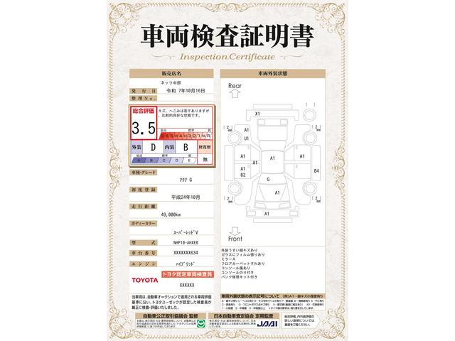 車両状態評価書
