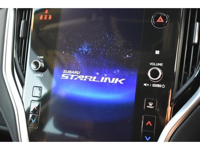 ナビを始め、車両やエアコンの設定、ＳＵＢＡＲＵ　ＳＴＡＲＬＩＮＫ、ラジオやテレビなどさまざまな機能を内蔵している１１．６インチセンターインフォメーションディスプレイ＆インフォテインメントシステム