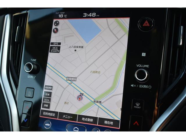 ナビを始め、車両やエアコンの設定、ＳＵＢＡＲＵ　ＳＴＡＲＬＩＮＫ、ラジオやテレビなどさまざまな機能を内蔵している１１．６インチセンターインフォメーションディスプレイ＆インフォテインメントシステム