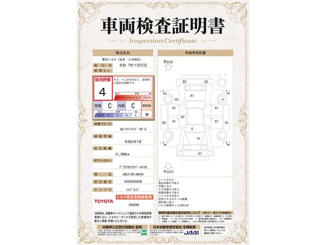 車両状態評価書