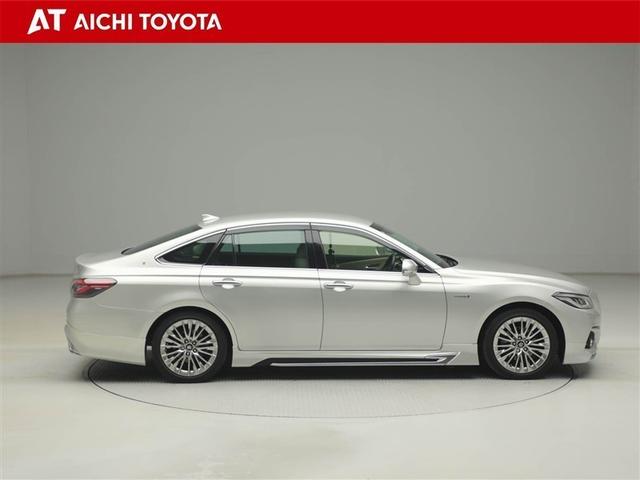 クラウンハイブリッド Ｇ　１オーナー　エアロ　アルミ　ＬＥＤヘッド　キーフリー　横滑り防止機能　ＤＶＤ　ＥＴＣ　オートエアコン　ＡＵＸ　ＡＢＳ　メモリナビ　盗難防止装置　エアバッグ　オートクルーズコントロール　ＡＣ１００Ｖ（7枚目）